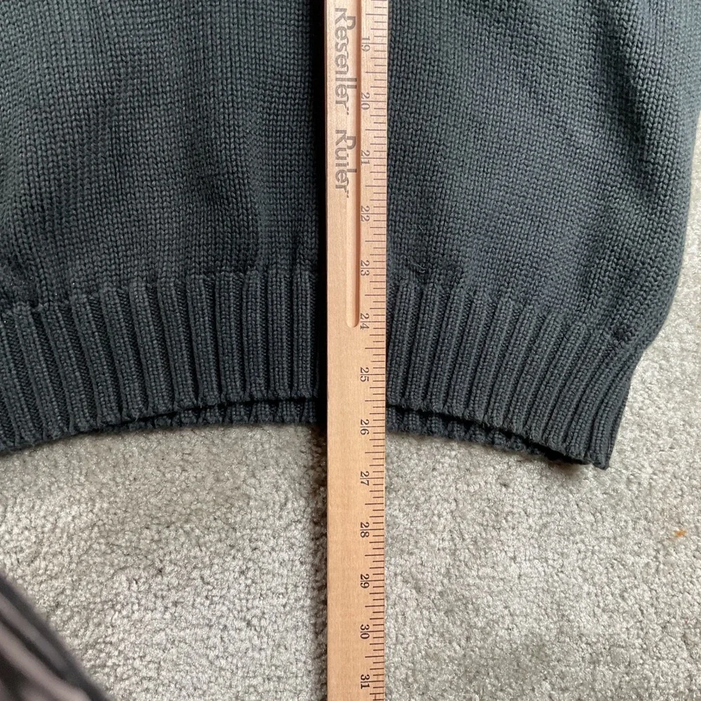 Polo Ralph Lauren Sweater Vest Mens XXL Black Cotton V-Neck‎ Knit Pony